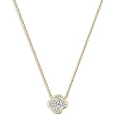 Electric Picks Camilla Clover Necklace - 14kt Gold Plated Necklace for Women, Elegant Dainty Layering Necklace, Wear Alone or Stacked