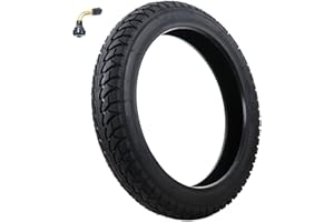 ASECUPDAT 14 x 2.125 Tubeless Tire with Angled Valve，14 inch Thickened Tubeless Tires Compatible with Electric Scooters, E-Bike 14x2.125/57-254 Folding Electric and more