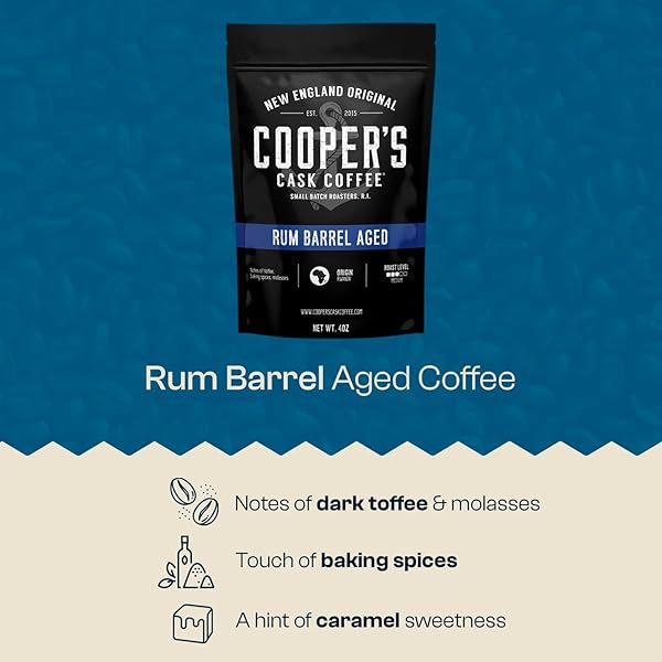 BOURBON BARREL AGED COFFEE WHOLE BEAN SET, SINGLE ORIGIN SUMATRA WHISKEY, ETHIOPIAN RYE, RWANDA RUM ROASTED COFFEE BEANS (WHOLE BEAN, 4 OUNCE (PACK OF 3))