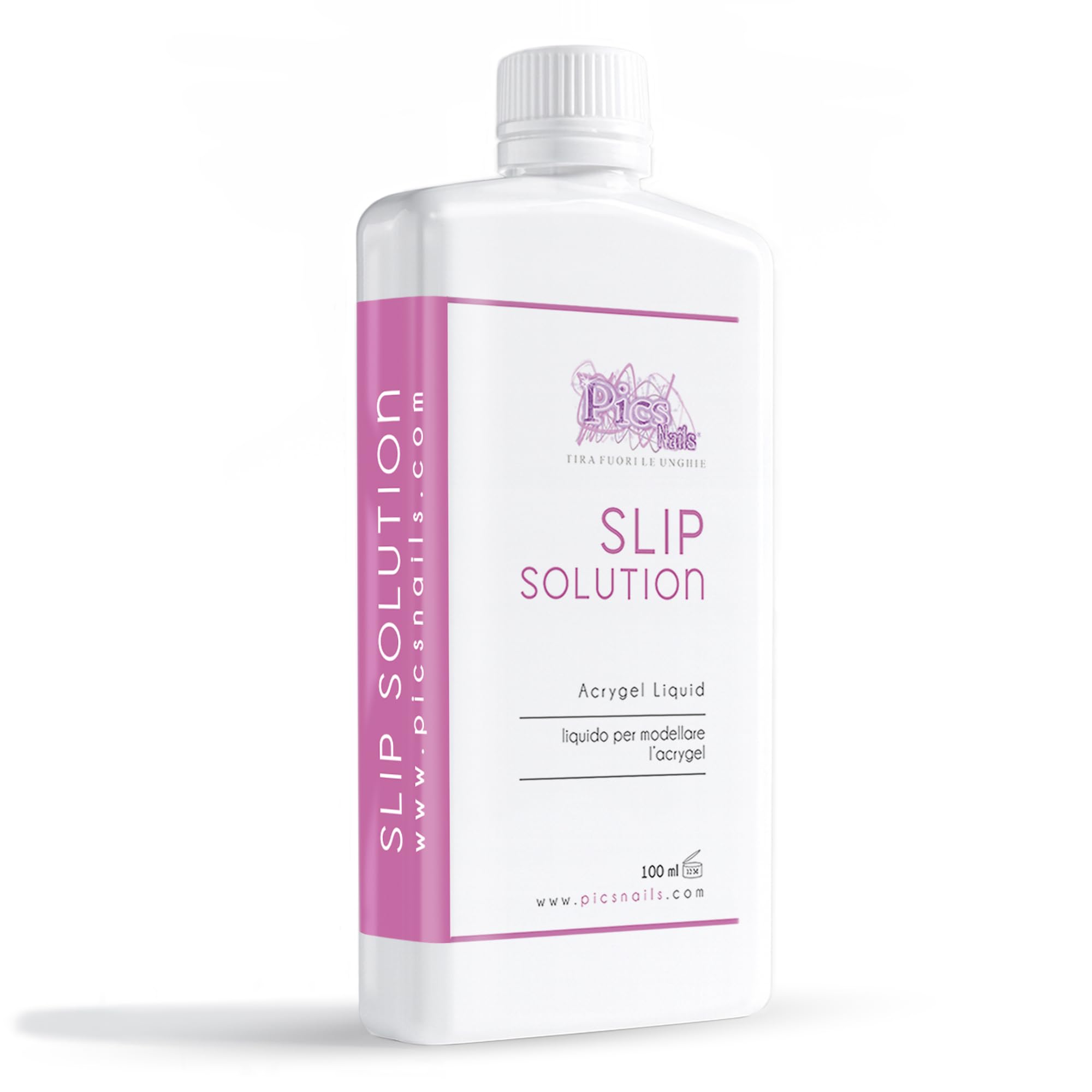 Slip Solution Acrygel 100 ml Liquid for Modeling Acrygel - 3.5 fl.oz. Softens and facilitates the processing of Hybrid Gel for Nails