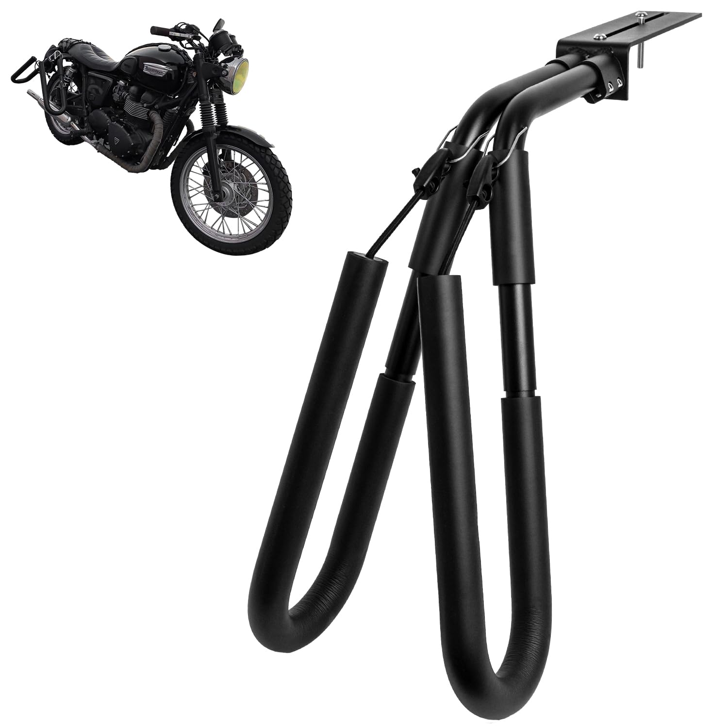 Photo 1 of Surfboard Bike Rack,Motorcycle Surfboard Rack,Bicycle Surf Board Carrier,Surfboard Rack for Motorcycle/Mopeds/E-Bikes