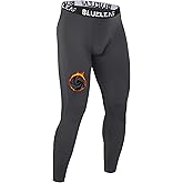 Blueleaf Men's Thermal Compression Pants Fleece Lined Athletic Tights Leggings Sports Base Layer Bottoms Cold Weather Gear