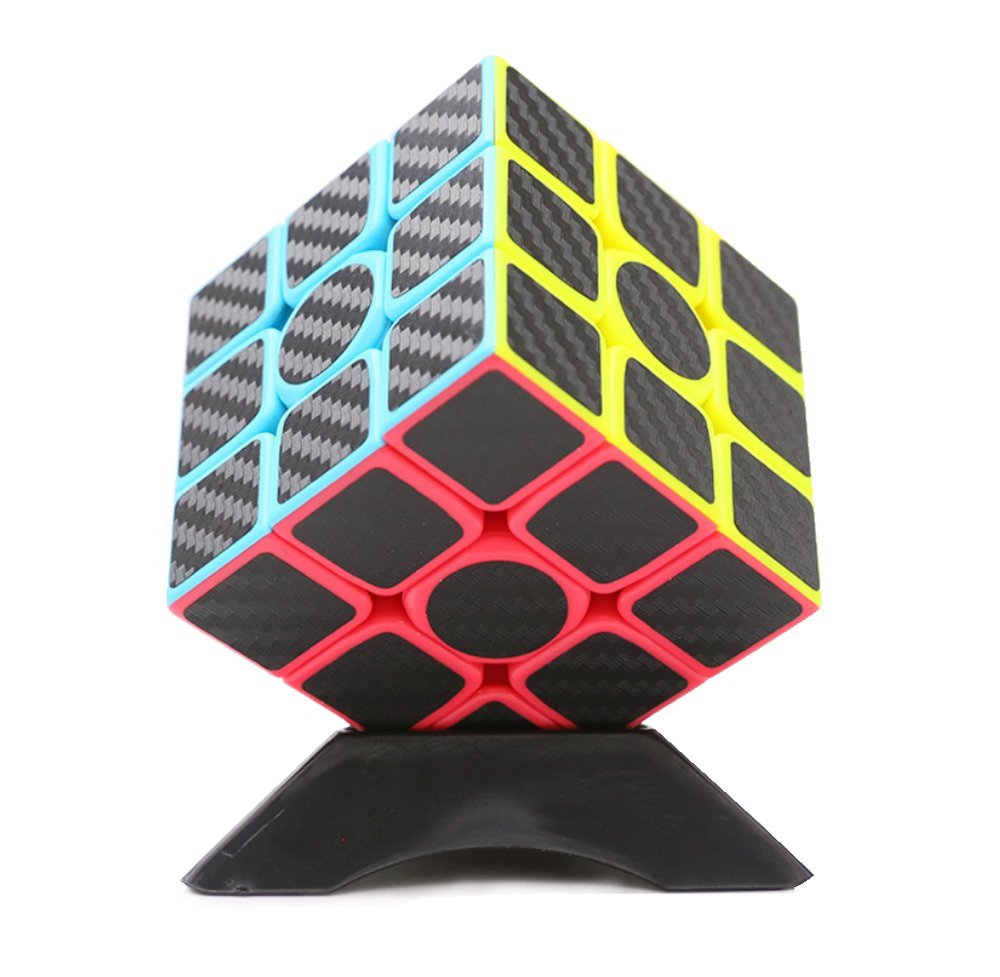 3x3x3 Speed Cube Carbon Fiber Sticker for Smooth Magic Cube Puzzles
