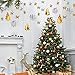 pinkblume Christmas Decorations Clearance-Metallic 3D Xmas Tree Garland,3D Hanging Large Snowflake,Paper Star Banners for Gold and Silver Christmas,New Year,Holiday Party Decorations