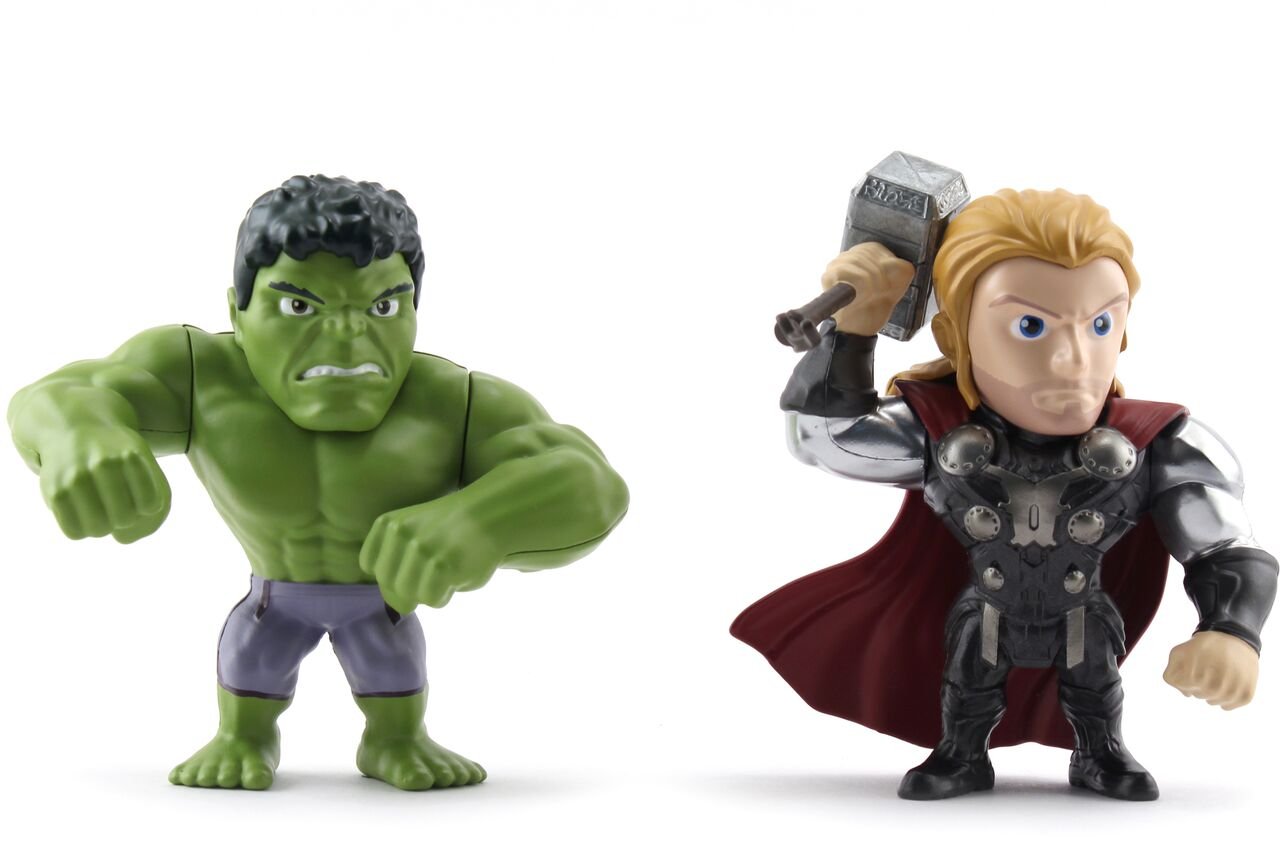 Metals Marvel 4 inch Classic Twin Pack - Hulk & Thor (M66)