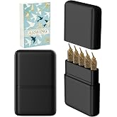 Smell Proof King Size Pre Roll Cone Holder Case, Portable Cigarette Case | Cigarette Case for Outdoor, Smoking Accessories for 1-1/4 Size Pre Rolled Rolling Paper, Travel Box for Hand-Rolled Cig