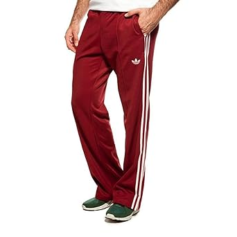 adidas Originals Beckenbauer TP Trainingshose Hose Sporthose WEINROT Bordeaux