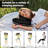 Flintronic Camping Pillows Inflatable Travel Pillow Neck Support Black view 6