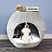 The Refined Canine’s Igloo Deluxe Pet Bed (Smoke)thumb 1