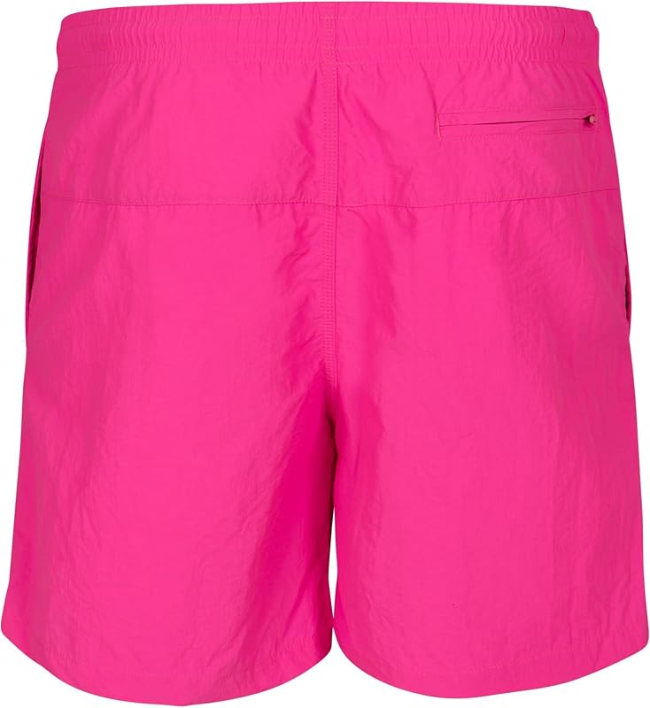 Herren Block Swim Shorts – Badeshorts mit Kordelzug & Taschen, schnelltrocknend, ideal für Strand, Pool & Urlaub,Neonpink,M