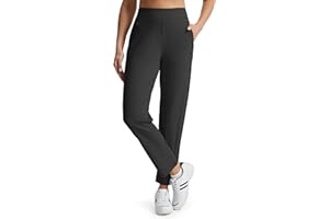 Libin Women's Golf Pants Stretchy Travel Dress Pant High Waisted Zipper Pockets Straight Leg Soft Work Lightweight