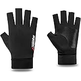 XuoAz Lightweight Fingerless-Gloves for Men UV-Sun-Protection-Fishing Gloves for Driving Kayaking Hiking Sailing