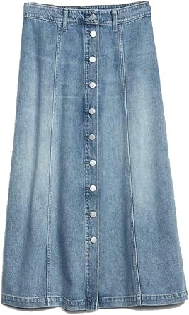 denim midi skirt gap