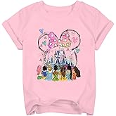 Princess Girls Shirts Magical Short Sleeve Shirt Toddler Holiday Vacation Kids Tee Top
