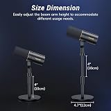 TONOR TD510 Dynamic Microphone USB XLR Cardioid with Boom Stand Black view 7