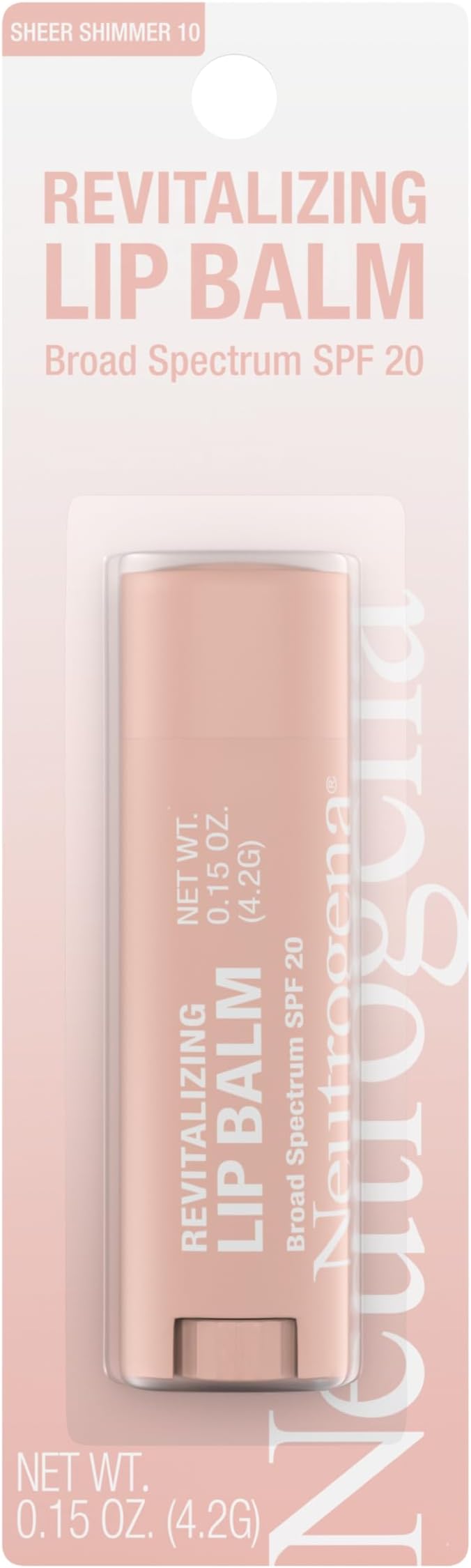 Neutrogena Revitalizing Lip Balm SPF 20 Sheer Shimmer 10