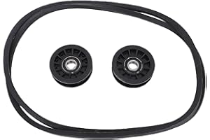 CFTGIW V Idler Pulley Flat Idler Pulley Kit with Drive Belt 756-05024 756-05032 Replacement for Cub Cadet XT1-GT 50 XT1 GT54 