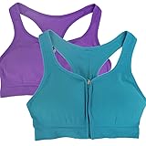 BollyQueena Women's Underwire Sports Bra With Front