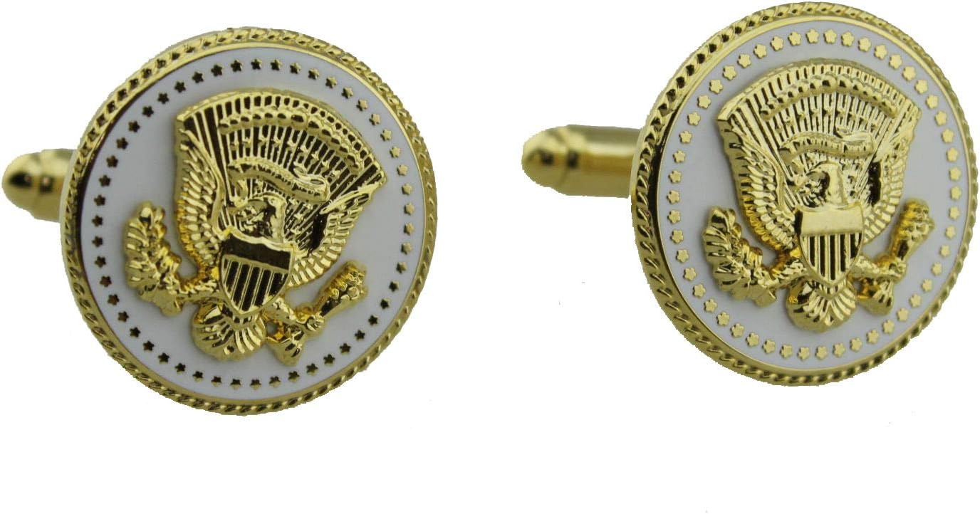 HIBADGEUS Vice presidential President Cufflinks with gift box