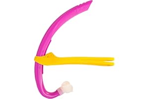 FINIS Stability Snorkel Jr - Swim Training Snorkel for Kids Ages 6-10 - Short Tube - Soft Mouthpiece