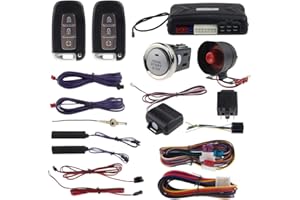 EASYGUARD EC009-K-L PKE car Alarm Remote Start keyless Entry Push Start Button Shock Alarm Warning for dc12V Cars