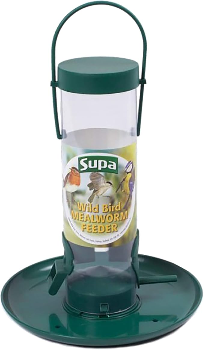 Supa Mealworm Feeder Keeps Mealworms Dry Until The Birds Are