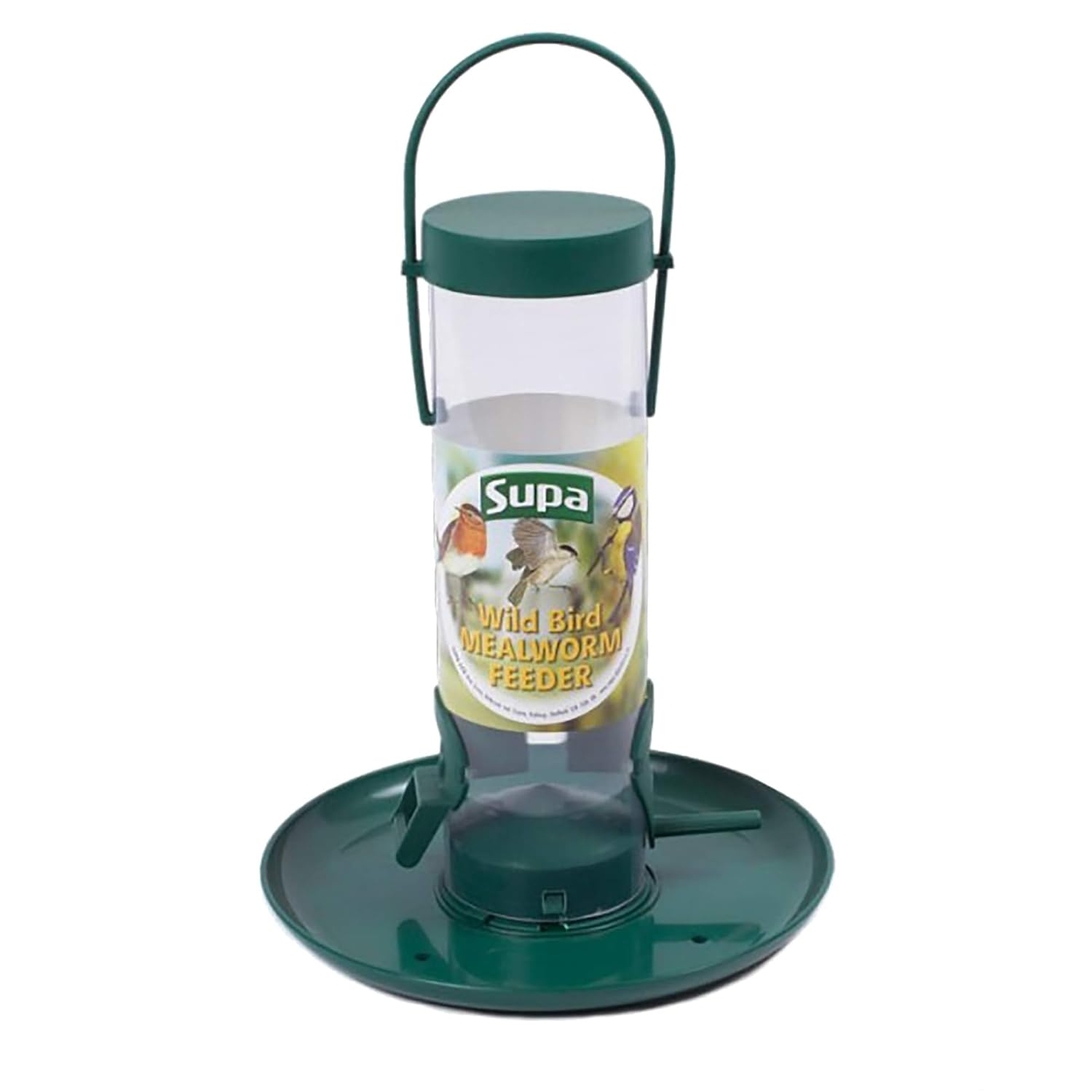 Supa Mealworm Feeder Keeps mealworms dry until the birds are ready to