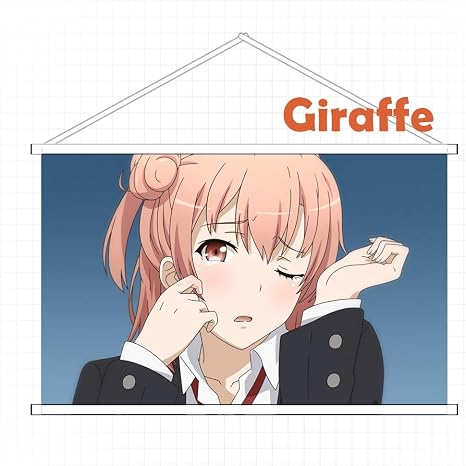 Amazon Giraffe タペストリー やはり俺の青春ラブコメはまちがっている 由比ヶ浜結衣 ゆいがはま ゆい Yuigahama Yui 掛ける絵 巻物 同人 部屋飾り壁 おしゃれ 可愛い アニメ好き ｈｄ プレゼント おしゃれ 90cmx70cm アニメ 萌えグッズ 通販