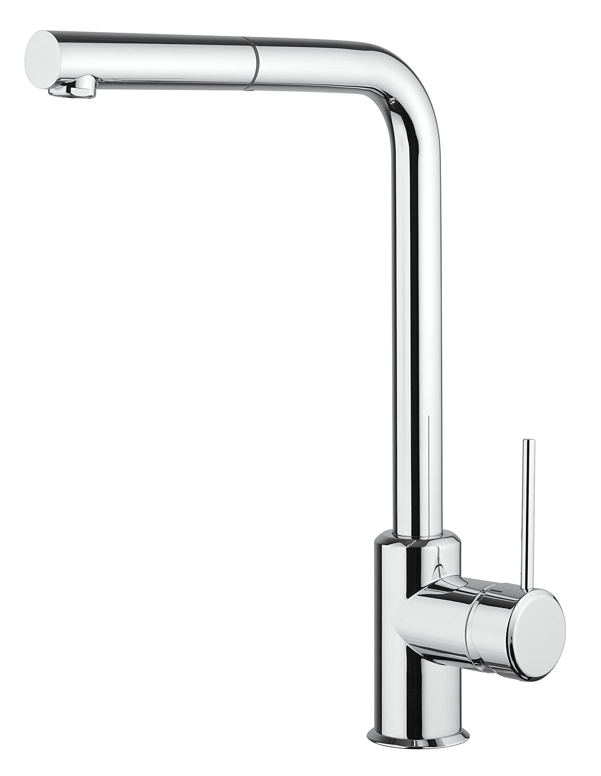 Kitchen Faucet AM10023CR - Single Lever Single Hole with Pull-Out Shower - Chrome