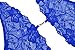 Avidlove Women Deep V Halter Lingerie Lace Babydoll Mini Bodysuit Dark Blue S