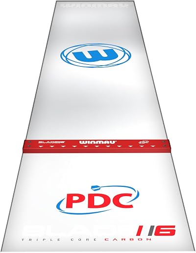 WINMAU Clearzone Dart Mat with Integrated Oche Line