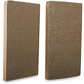 EveryYay Scratchin' The Surface Double-Wide Cardboard Refills for Cat Scratchers, 18" L X 9" W X 1.75" H, Pack of 2