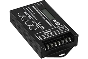 TC421 Programmable RGB LED Display Controller Timer 5 Channel DC12-24V Aluminum Alloy with Customizable Schedule Mode with Tw