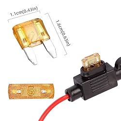 HUIQIAODS 2 Pack Mini Blade Fuse Holder 18 Gauge