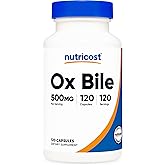 Nutricost Ox Bile Capsules 500mg Per Serving (120 Capsules) - Gluten Free & Non-GMO