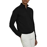 REISS Mens' BLACKHALL LS Half Zip Funnel Merino Wool Jumper