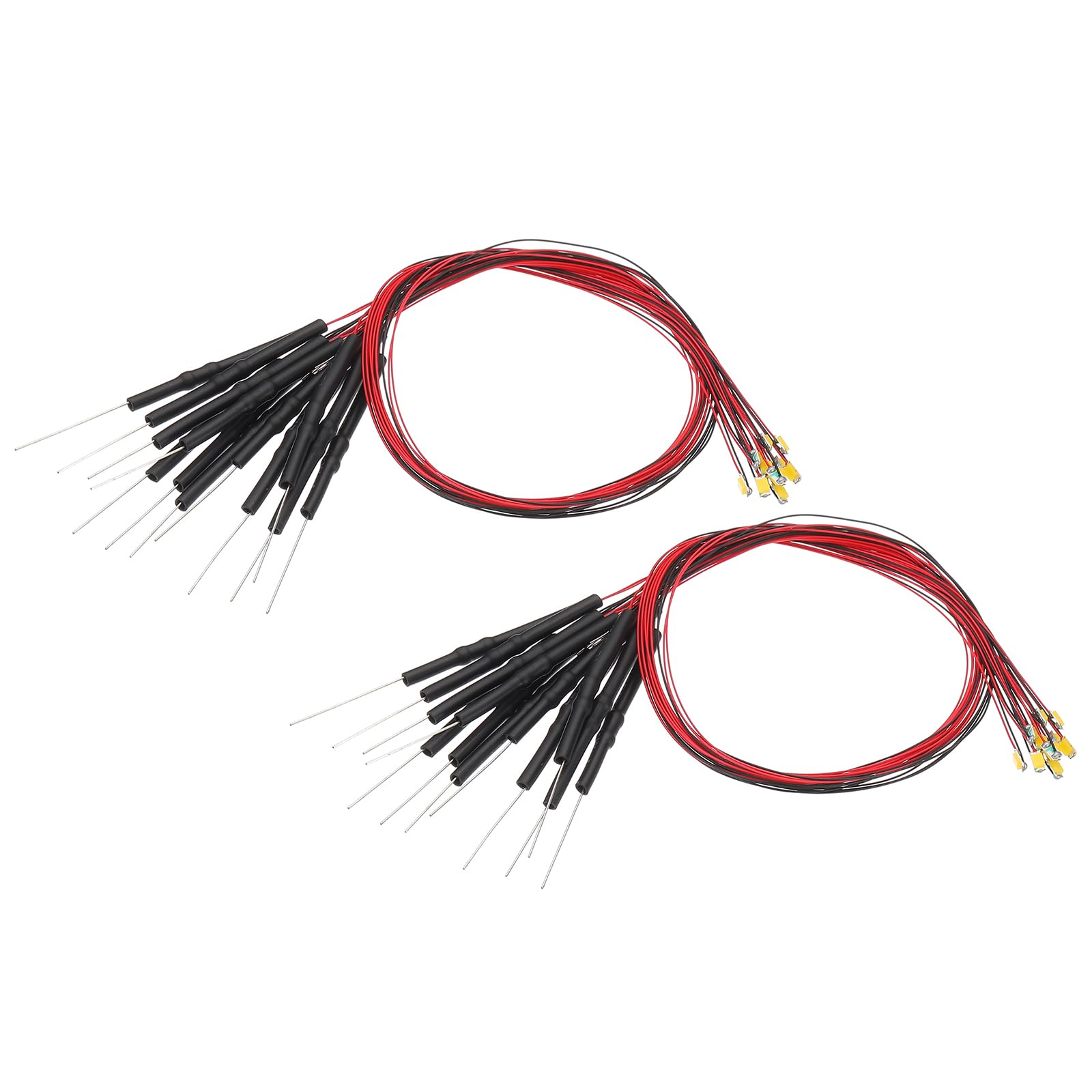 Photo 1 of PATIKIL 1206 Pre-Wired Micro LED, 24 Pcs 3-6V Pre-soldered Mini Light Emitting Diodes Surface Mount Device for Model Building, DIY, Science Projects, 9.8" Length, Warm White