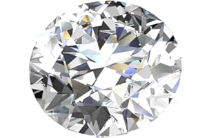 TOPGRILLZ Moissanite Loose Gemstones for Jewelry Making D Colorless Brilliant Round Cut VVS1 Moissanite Diamond for Ring Earrings Chain Necklace,0.1CT-4 CT Certificate of Authenticity