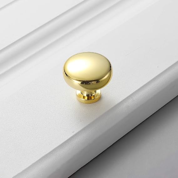 XIBALI 1PCS Schrankknöpfe Runde Pilz Schubladengriff,reines Kupfer Fach