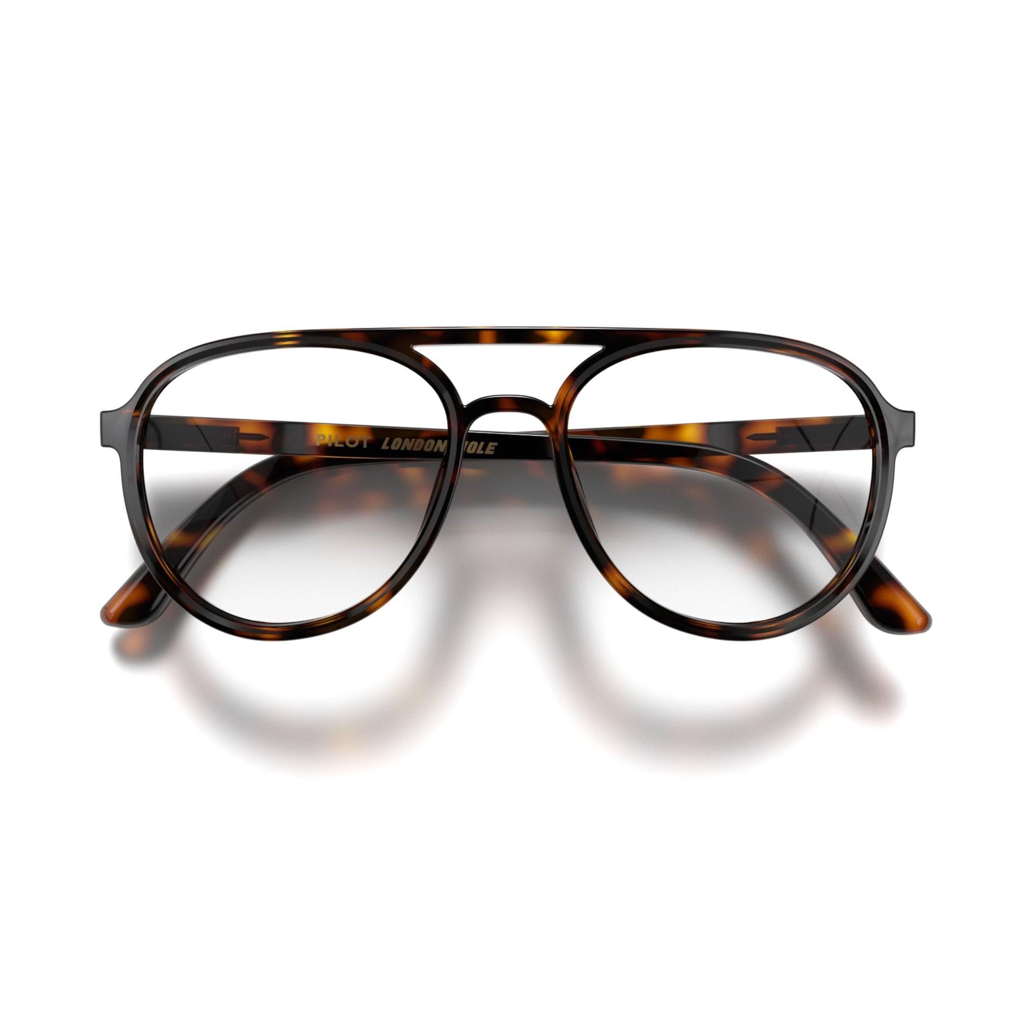 LONDON MOLE® Pilot slim lightweight reading glasses | Classic pilot style frame | Refined timeless readers | Unisex | Spring hinges