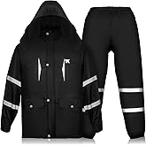 TaihuaXin Rain Suits for Men, Rain Gear Waterproof for Fishing Hunting Hiking Heavy Duty, Rain Jacket and Pants