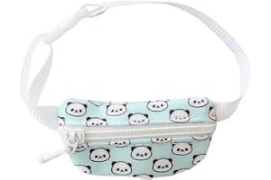 XINBALOVE Doll Bag Accessories, Mini Doll Messenger Bag Decoration for 17cm Dolls, Cute Fashion Cartoon Panda Bag Outfit Accessory for 1st/2nd/3rd Gen Monsters Dolls Blue