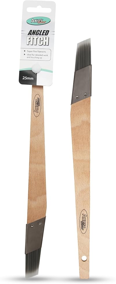 Axus Decor Angled Fitch Paint Brush 25mm Grey Series For All Paints