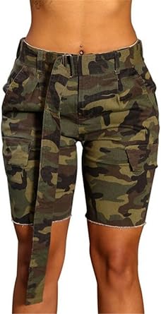 camo denim shorts womens