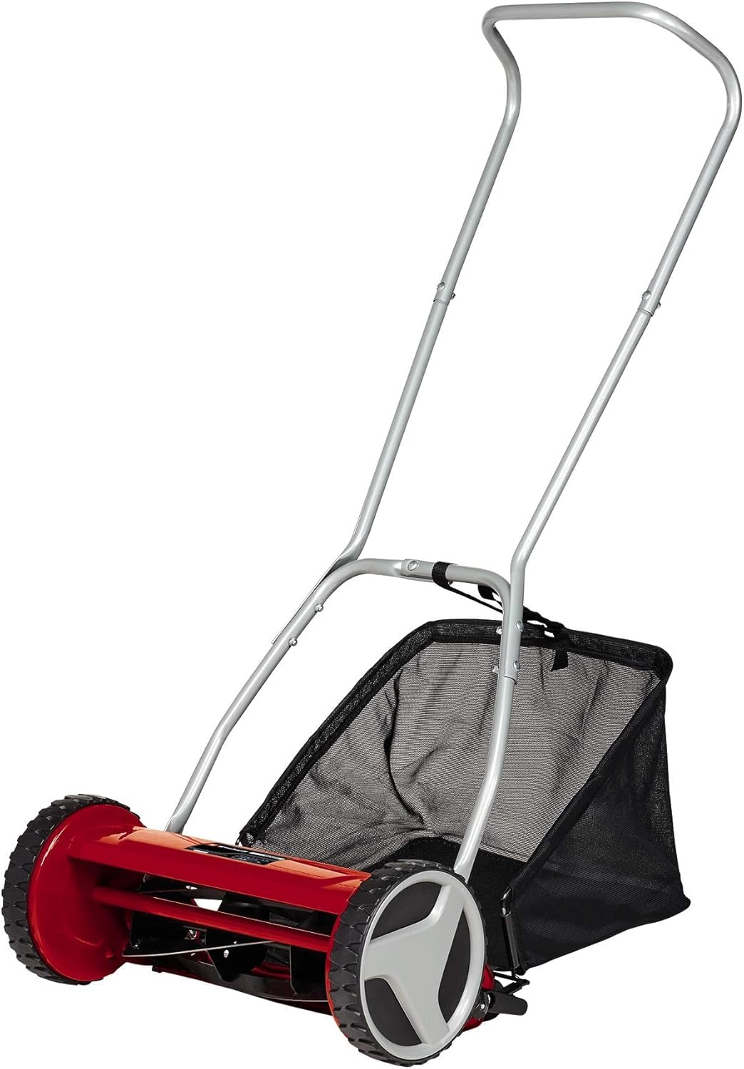 Einhell Tagliaerba a spinta GC-HM 400 (largh. Taglio 40 cm, regolazione altezza taglio su 4-livelli di 13-37 mm, vano raccolta 27 l, 5 rulli elicoidali, consigliato per prati fino a 250mq)