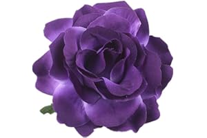 Lovefairy Beautiful Rose Flower Hair Clip Pin up Flower Brooch for Party Travel Festivals