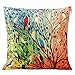 Anickal Cotton Linen Square Decorative Throw Pillow Case Cushion Cover 18