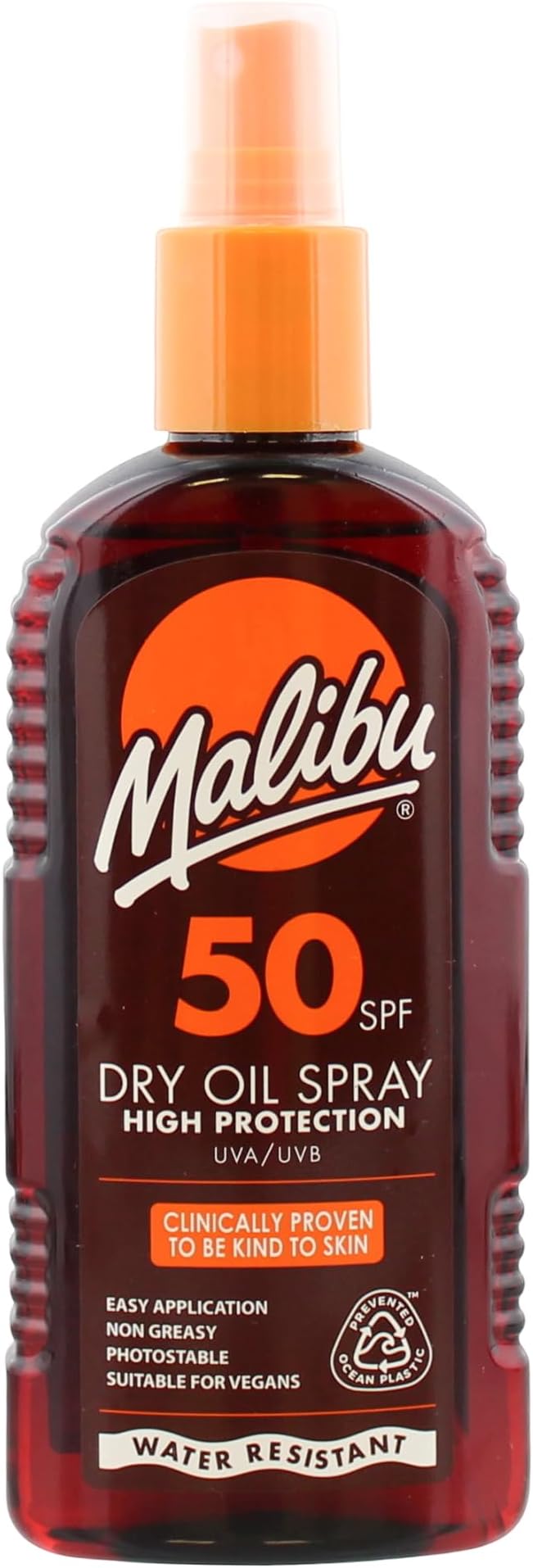 Malibu Sun SPF 50 Non-Greasy Dry Oil Spray 200ml Water Resistant