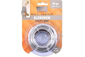 WCS WIRE AND CABLE SPECIALTIES, INC. Aluminum Utility Wire, 18 Gauge SWG, .048 in / 1.219 mm, 50 ft / 15.2 m Dispenser