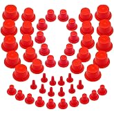 50 Pcs Automotive Cap Plug Kit 0.11-0.53 in Fit for AutoLine Pro Autool | Plastic Tapered Wide-Flange Hose Caps Fit for AutoLine Pro Autool MR CARTOOL OTC